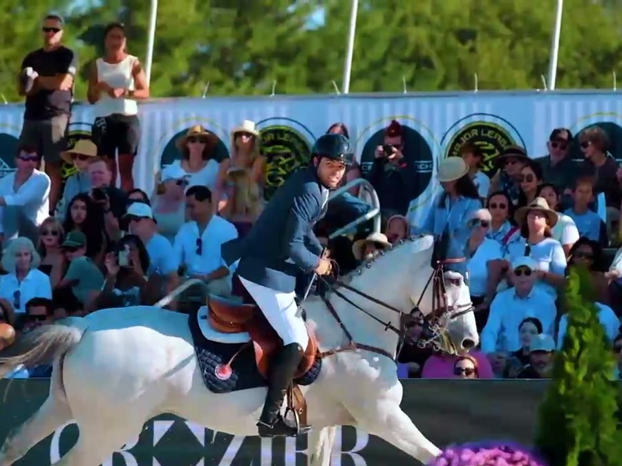 Rider jumping in Trelawny Stadium